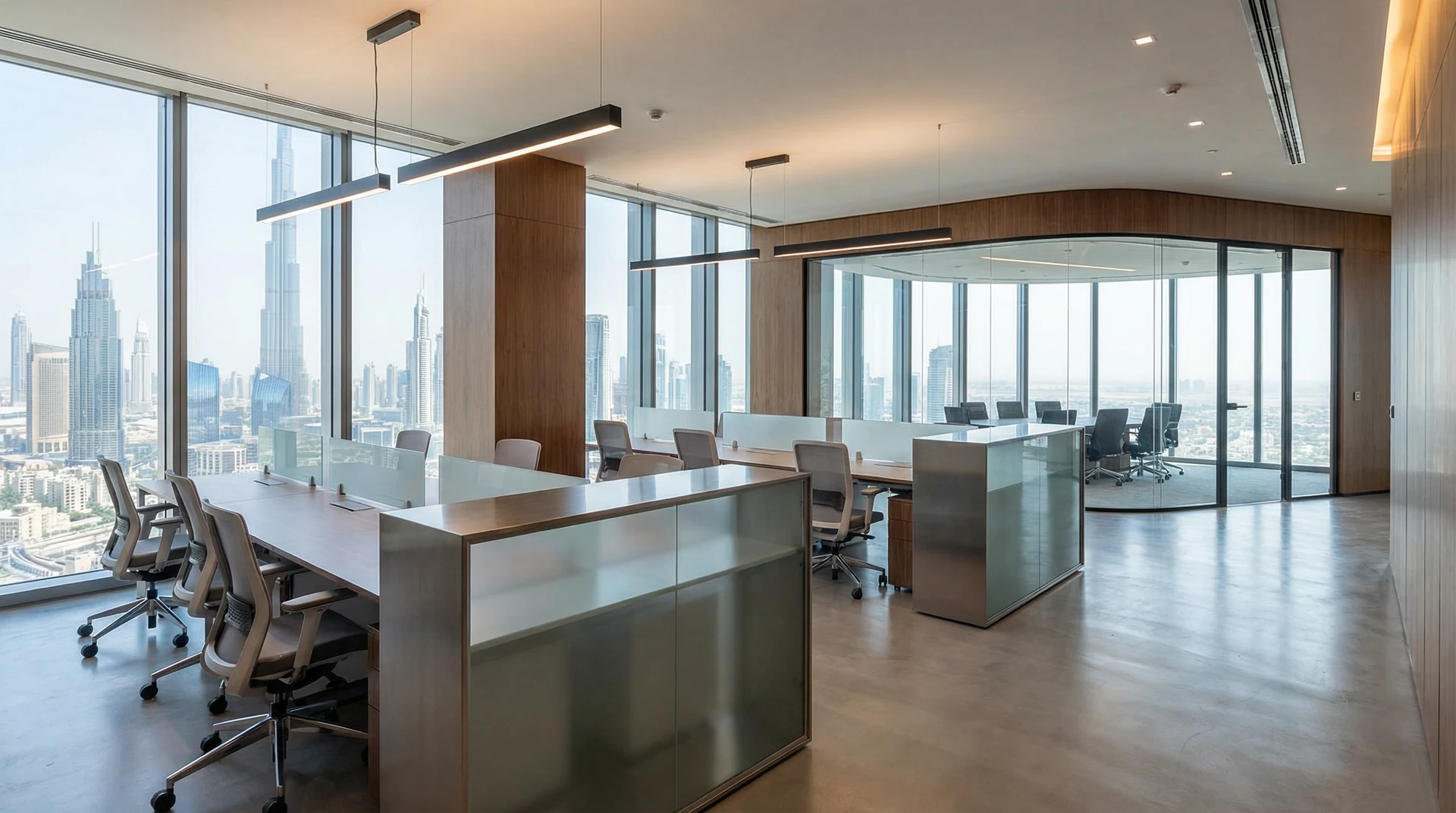 Modern full-floor corporate office space Dubai — HBS Dubai commercial real estate services